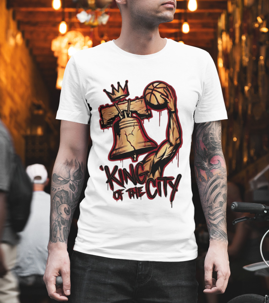 King Of The City Lebron James Basketball Philadelphia 76ers NBA 2026 T-Shirt