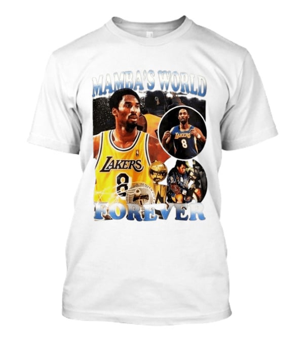 Mamba's World Forever Lakers Kobe Bryant 8 T-Shirt
