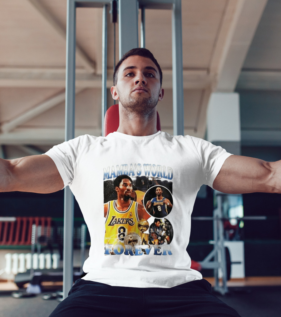 Mamba's World Forever Lakers Kobe Bryant 8 T-Shirt