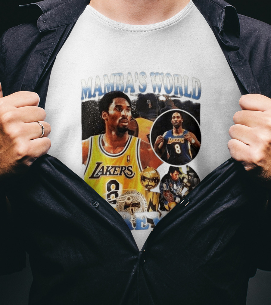 Mamba's World Forever Lakers Kobe Bryant 8 T-Shirt