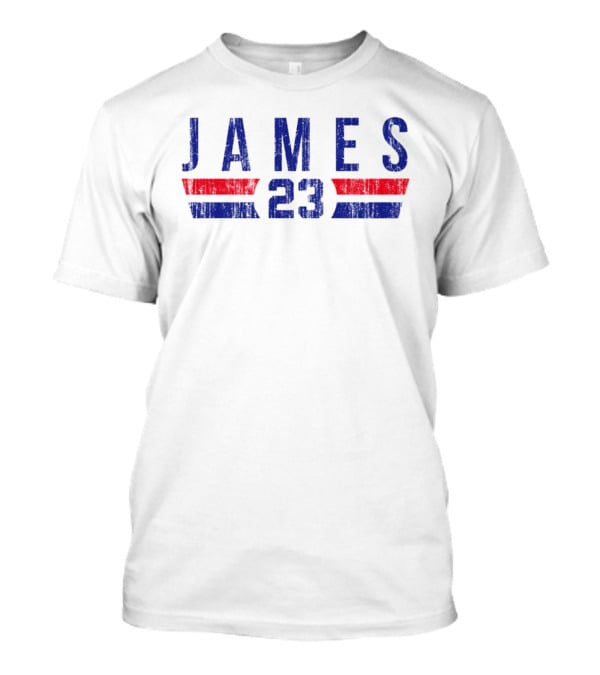 JAMES 23 Philadelphia 76ers Font T-Shirt