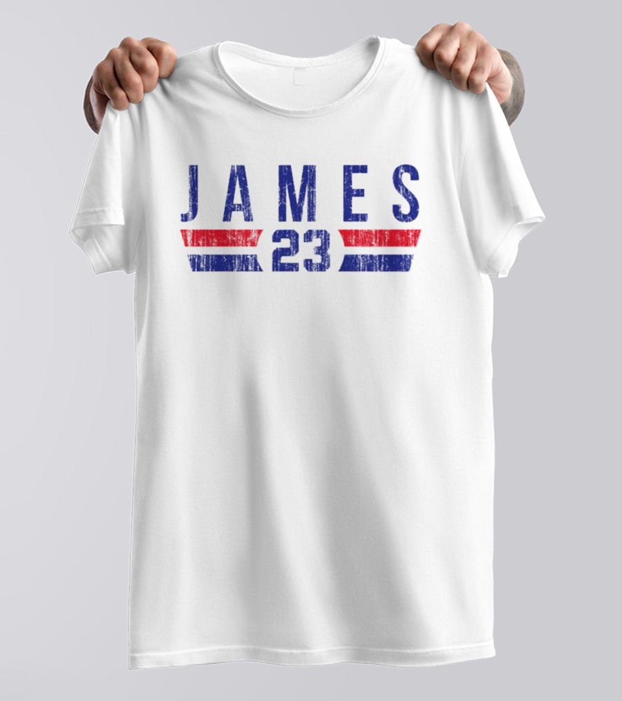 JAMES 23 Philadelphia 76ers Font T-Shirt