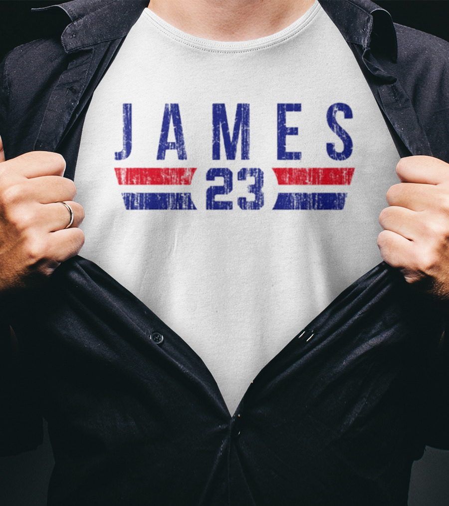 JAMES 23 Philadelphia 76ers Font T-Shirt