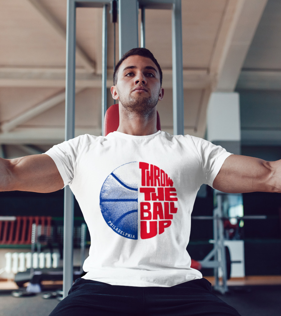 LeBron James Philadelphia 76ers Throw The Ball Up Basketball T-Shirt
