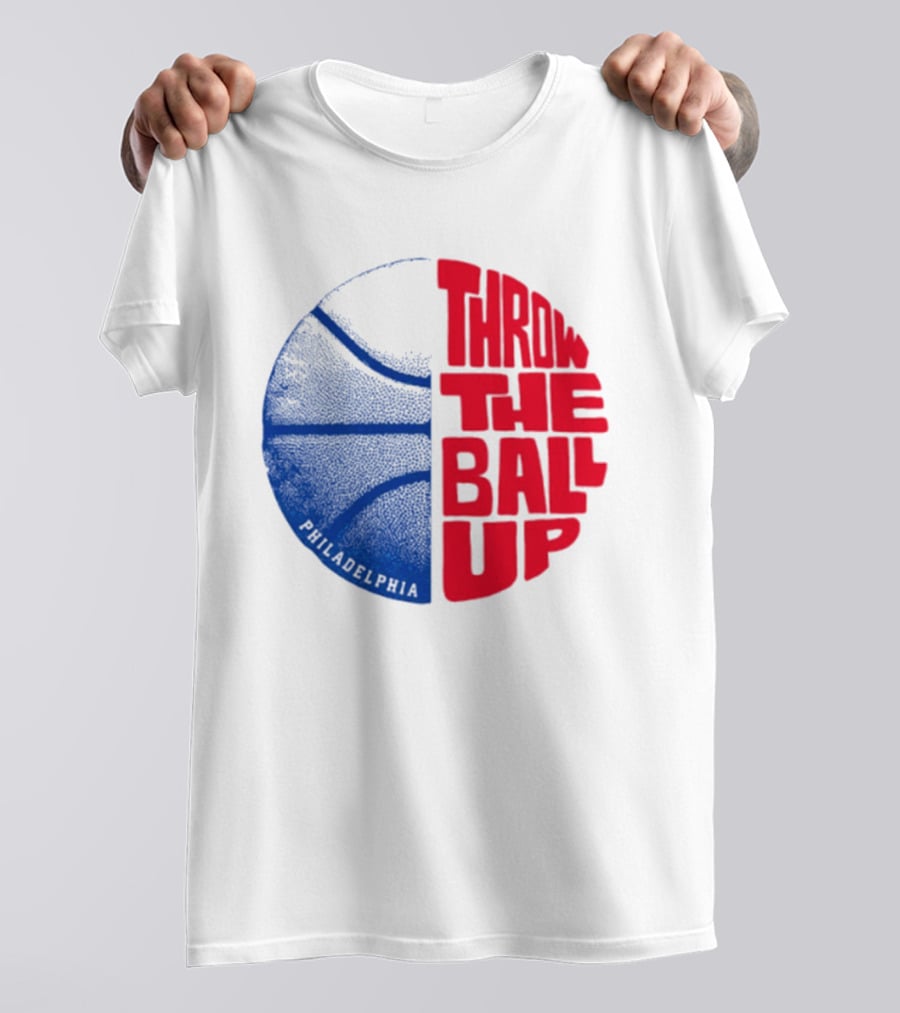 LeBron James Philadelphia 76ers Throw The Ball Up Basketball T-Shirt