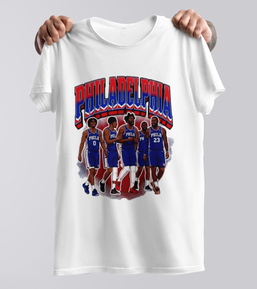 Philadelphia Basketball Starting 5 PHILA 23 0 T-Shirt