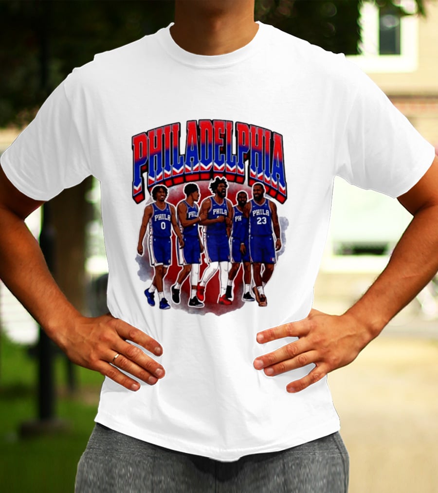Philadelphia Basketball Starting 5 PHILA 23 0 T-Shirt