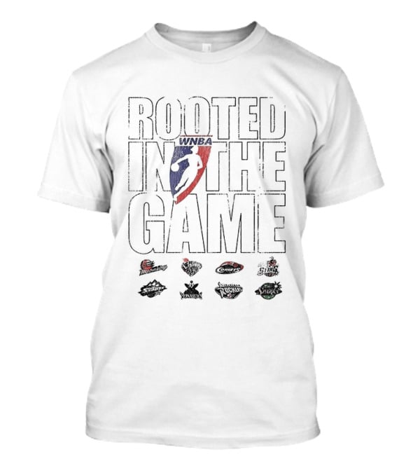 Rooted In The Game WNBA 2027 Basketball Iconic Red And Blue T-Shirt