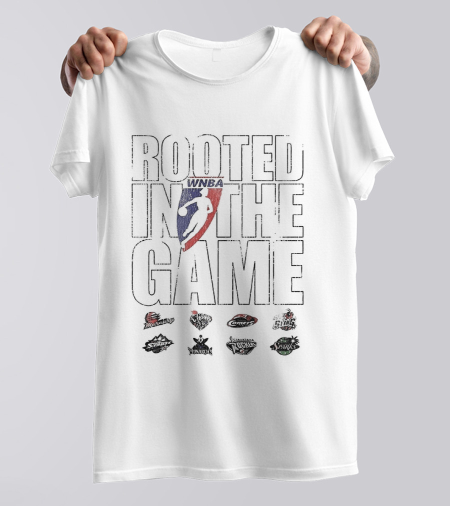 Rooted In The Game WNBA 2027 Basketball Iconic Red And Blue T-Shirt