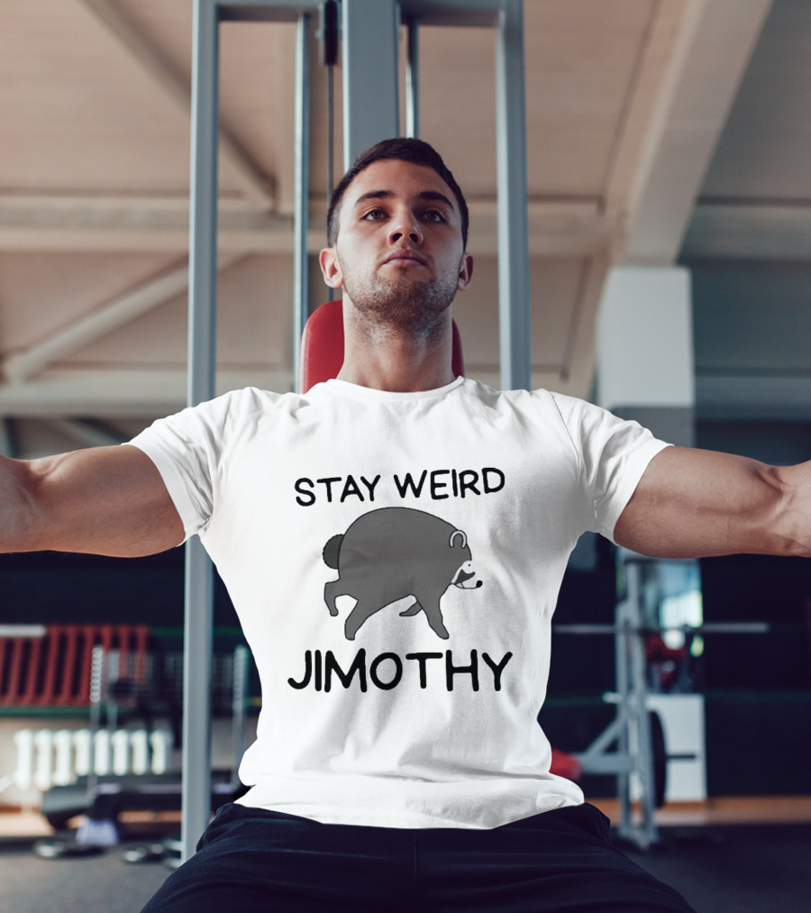 Stay Weird Jimothy Raccoon Retro Vibe T-Shirt