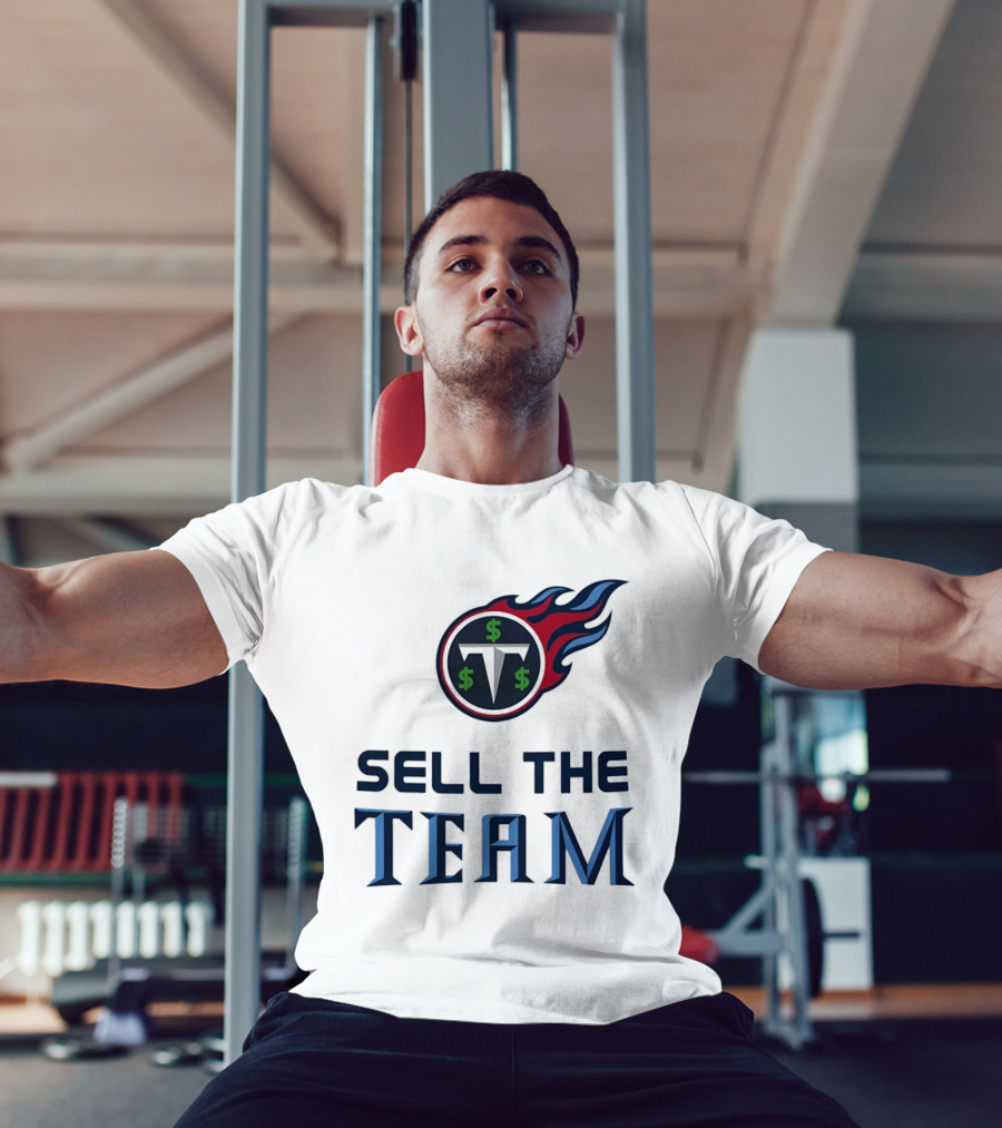 Tennessee Titans Sell The Team Dollar Symbol Flame T-Shirt