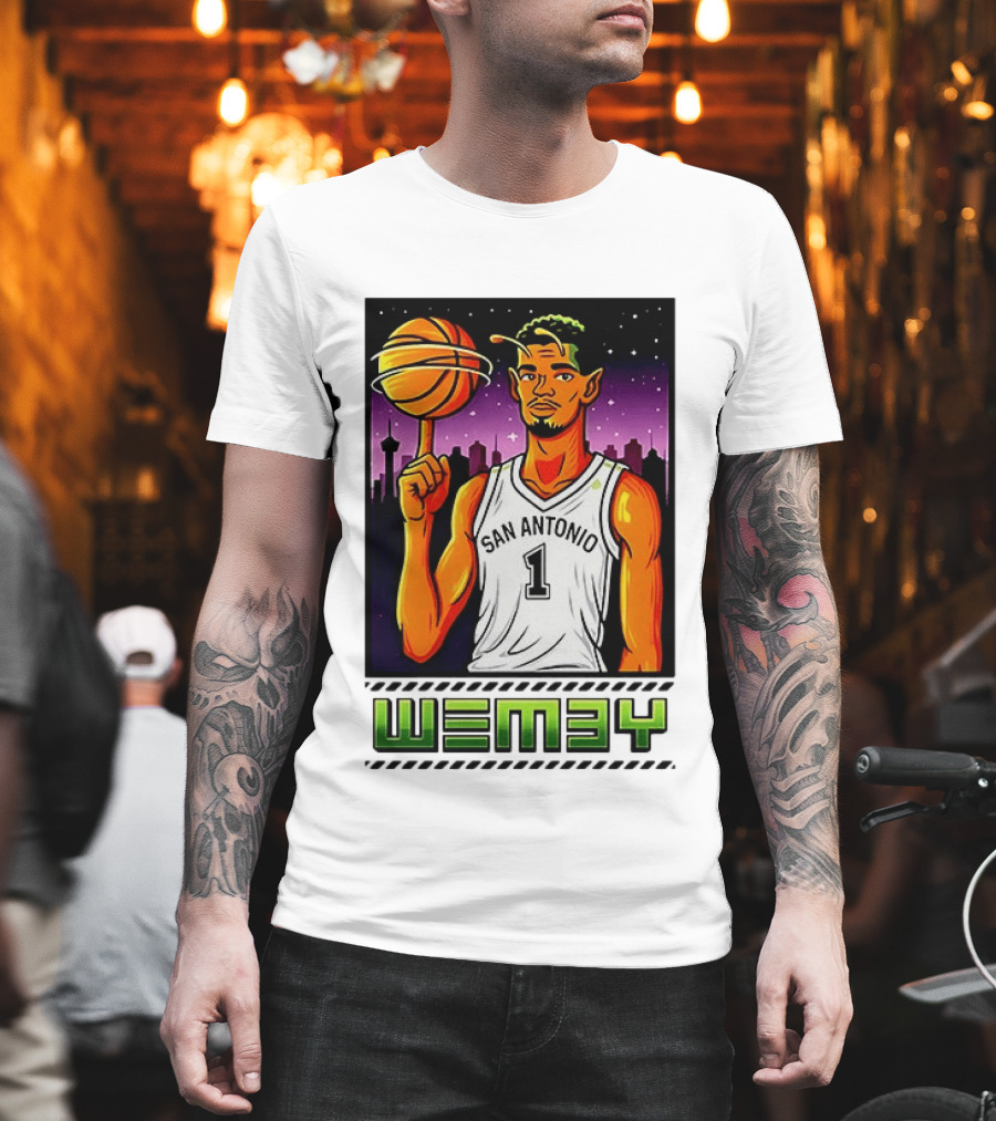 Wemby No 1 San Antonio Basketball Alien T-Shirt