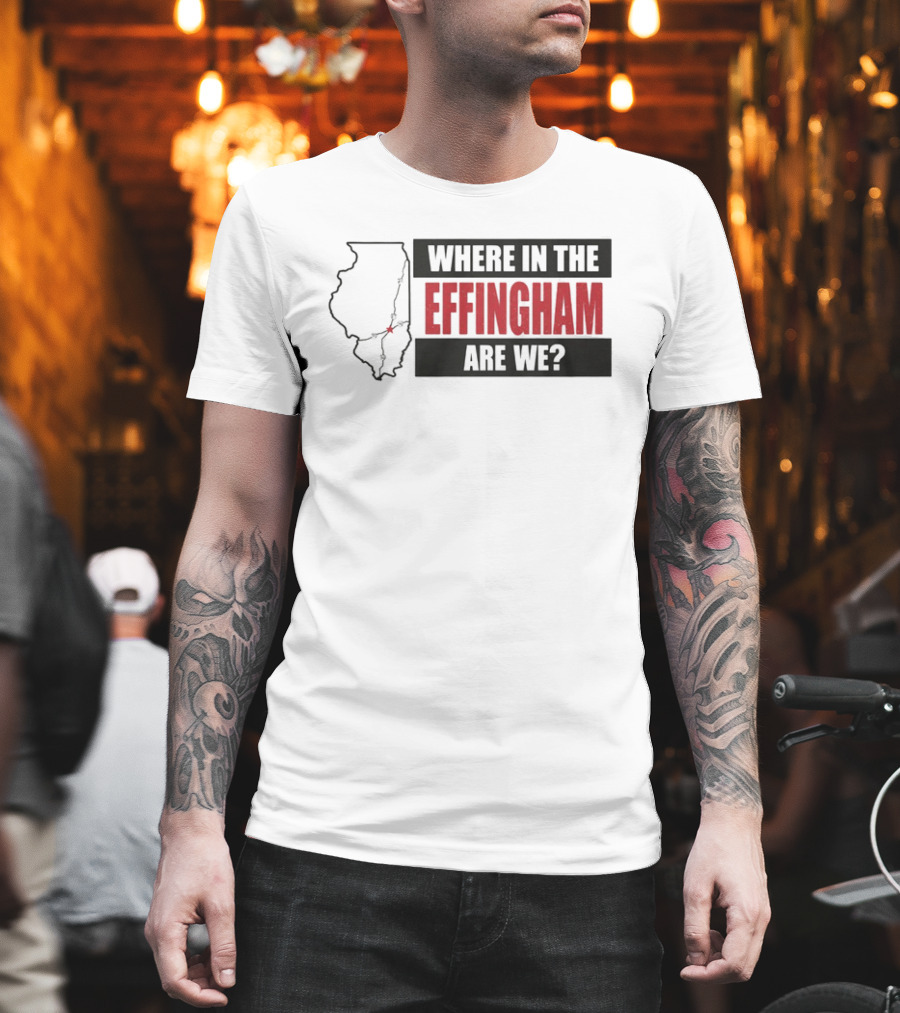 Where In The Effingham Are We Illinois Map Puzzle T-Shirt