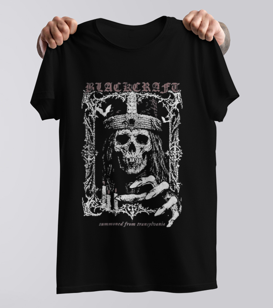 Blackcraft Cult Skull Impaler Transylvania Regal Candle Gothic T-Shirt