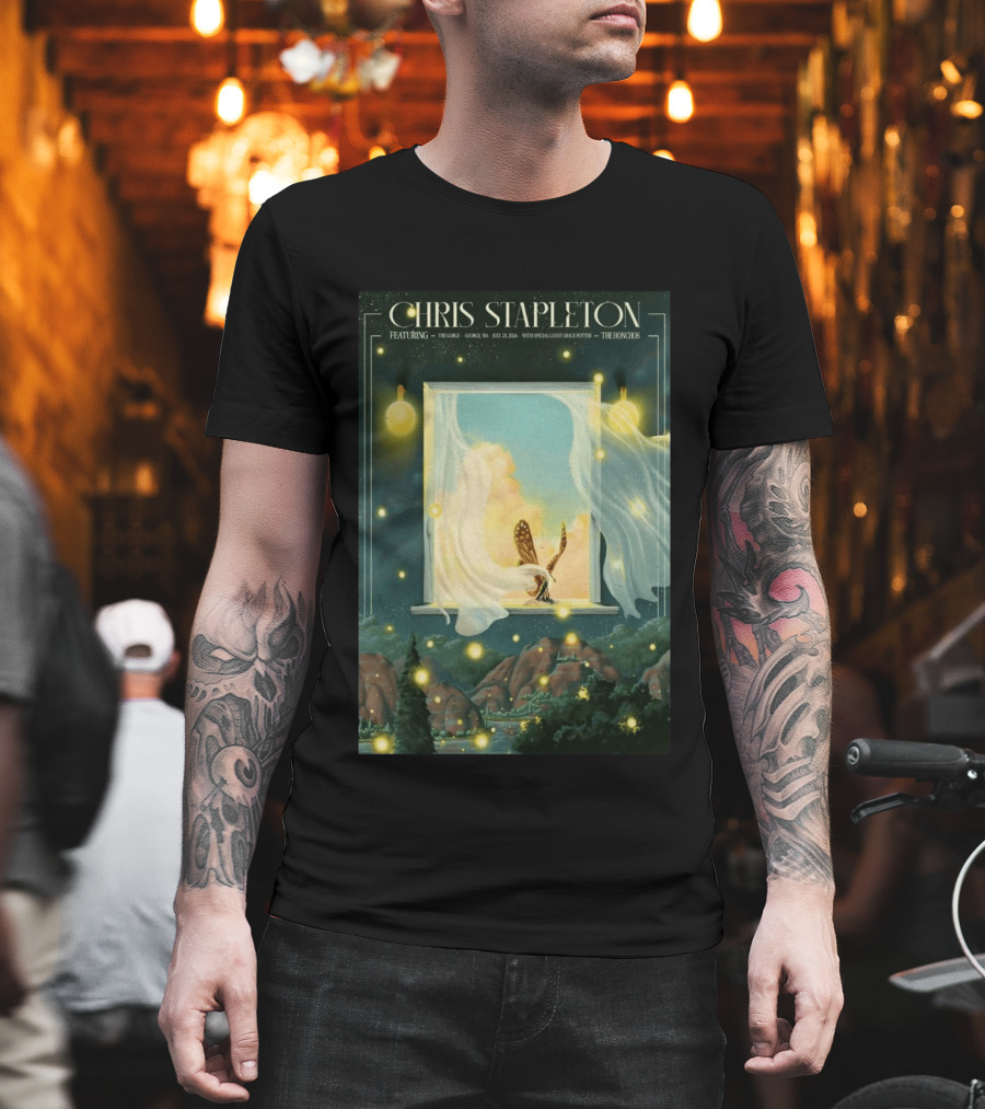 Chris Stapleton Featuring The Gorge George WA July 25 2026 With Special Guest Grace Potter The Honchos T-Shirt