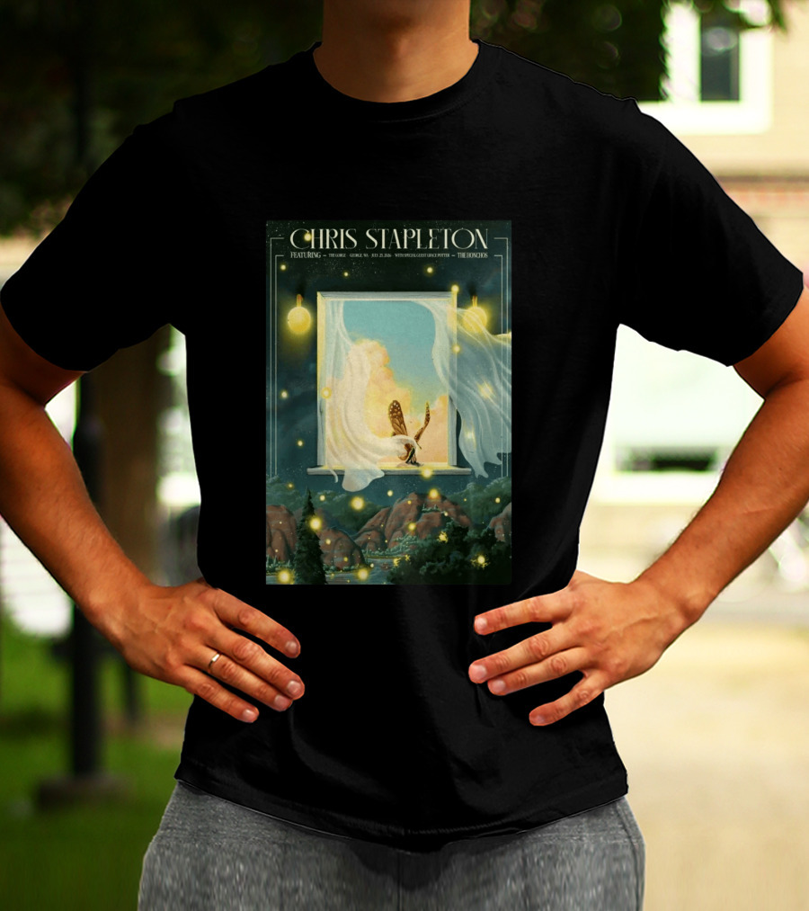 Chris Stapleton Featuring The Gorge George WA July 25 2026 With Special Guest Grace Potter The Honchos T-Shirt