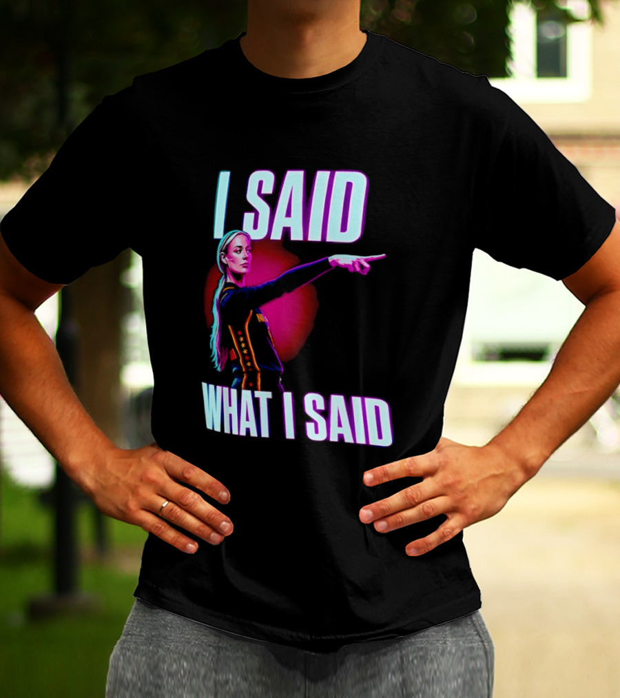 Sophie Cunningham I Said What I Said Pointing Indiana Fever WNBA Basketball T-Shirt