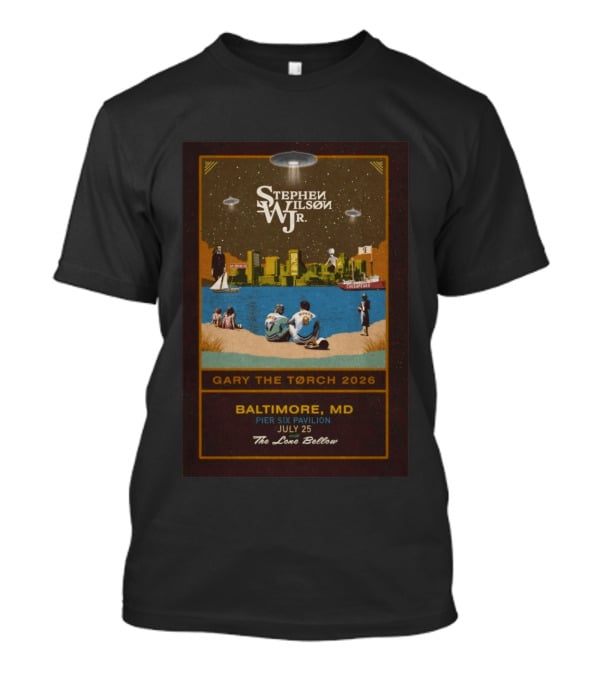 Stephen Wilson Jr Baltimore Gary The Torch 2026 Pier Six Pavilion July 25 The Lone Bellow T-Shirt