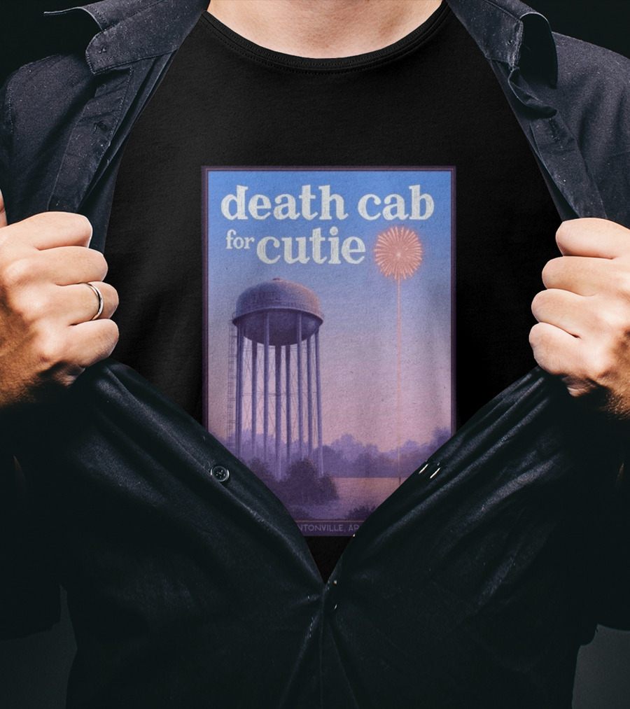 Death Cab For Cutie July 25 2026 The Momentary Bentonville AR Water Tower Firework T-Shirt