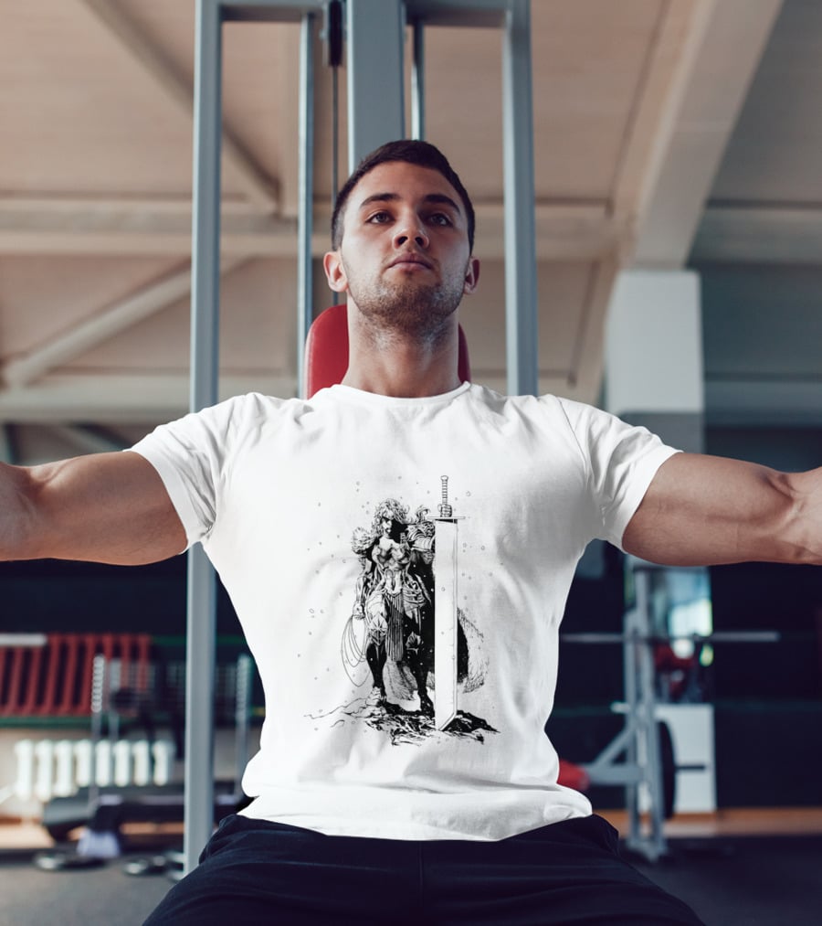 Absolute Wonder Woman Warrior Icon With Sword And Shield T-Shirt