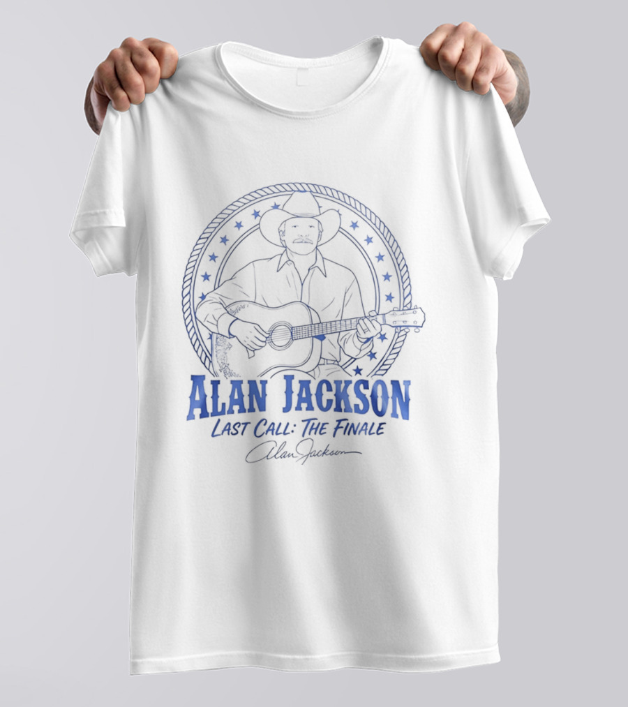 Alan Jackson Last Call The Finale Tour 2026 Tennessee Titans Collaboration T-Shirt