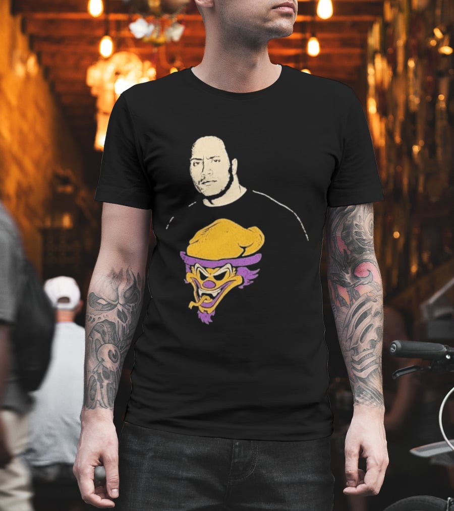 Dwayne Johnson The Rock Insane Clown Posse Collaboration T-Shirt