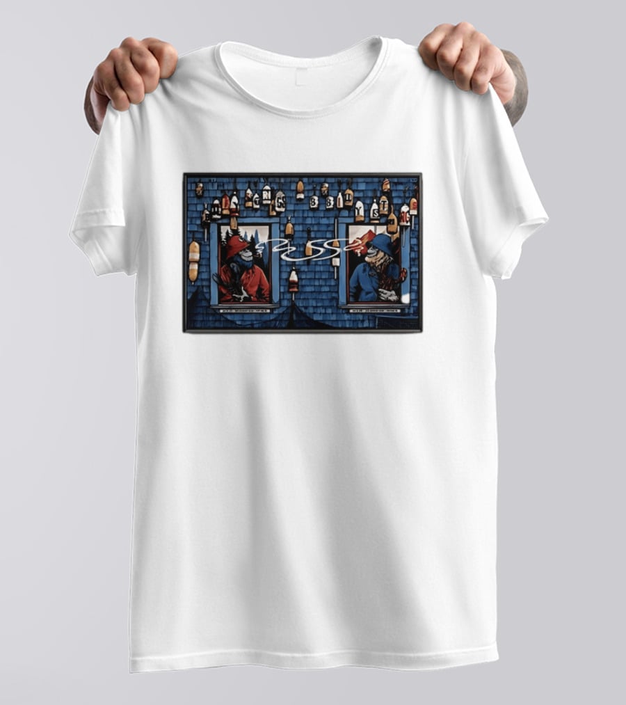 Billy Strings Portland ME July 24 2026 Lobster Theme With Buoys And Lighthouse T-Shirt
