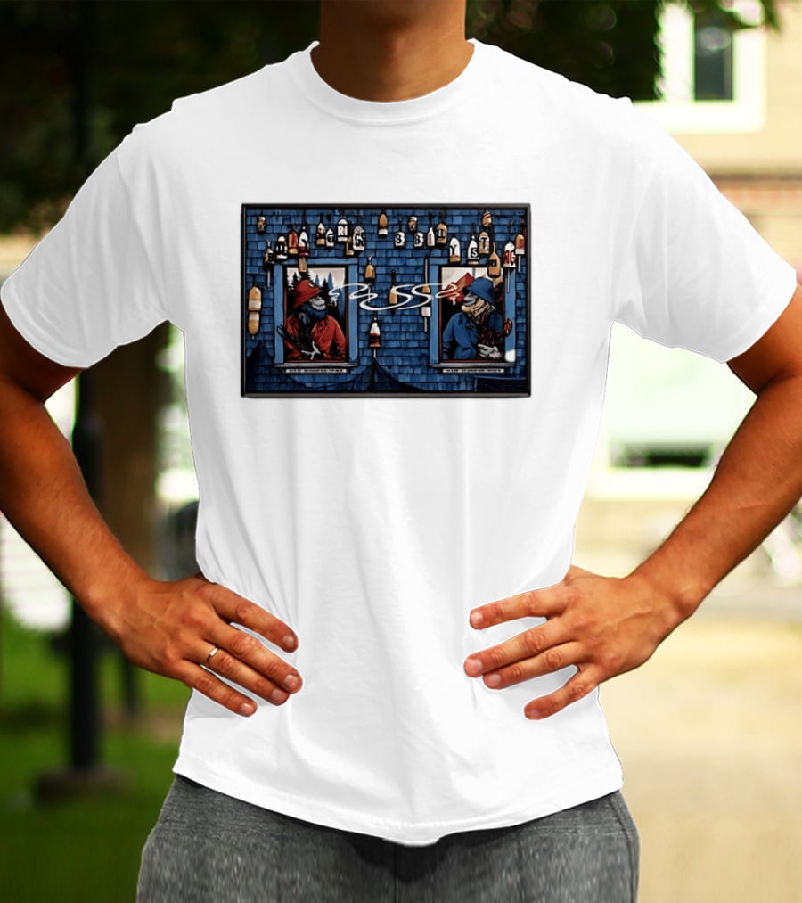 Billy Strings Portland ME July 24 2026 Lobster Theme With Buoys And Lighthouse T-Shirt