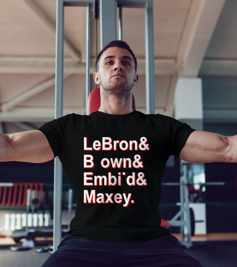 LeBron Brown Embiid Maxey Philadelphia 76ers NBA 2026 T-Shirt