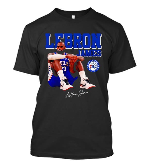 Lebron James 23 Philadelphia 76ers Basketball Phila 76ers 2026 T-Shirt