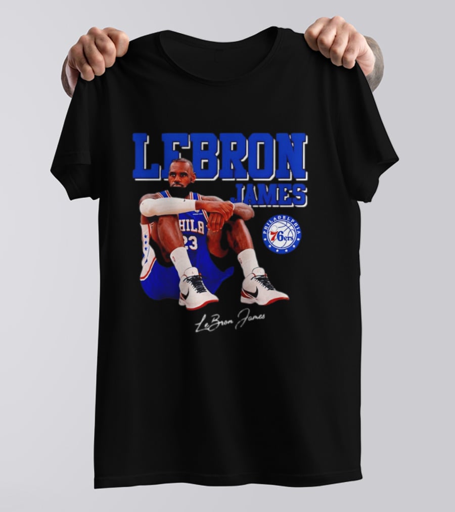 Lebron James 23 Philadelphia 76ers Basketball Phila 76ers 2026 T-Shirt