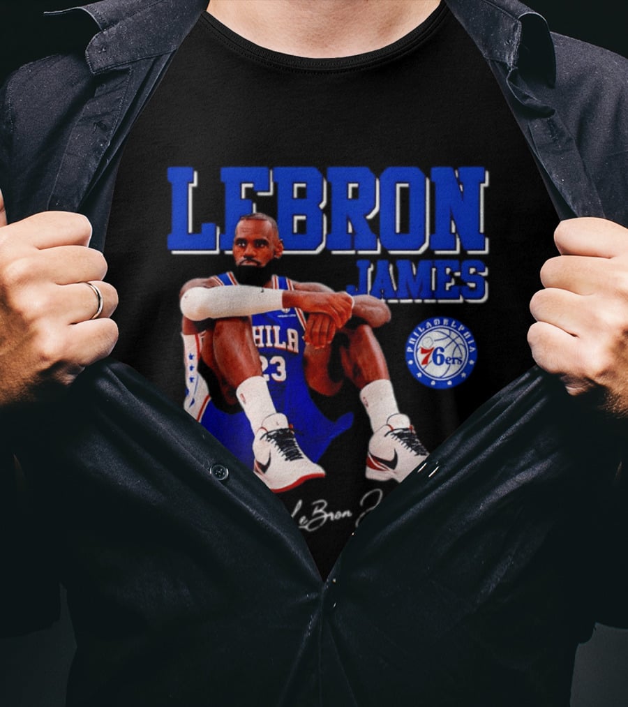Lebron James 23 Philadelphia 76ers Basketball Phila 76ers 2026 T-Shirt