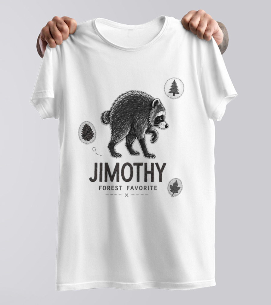 Jimothy Forest Favorite Bear Silhouette And Trees T-Shirt