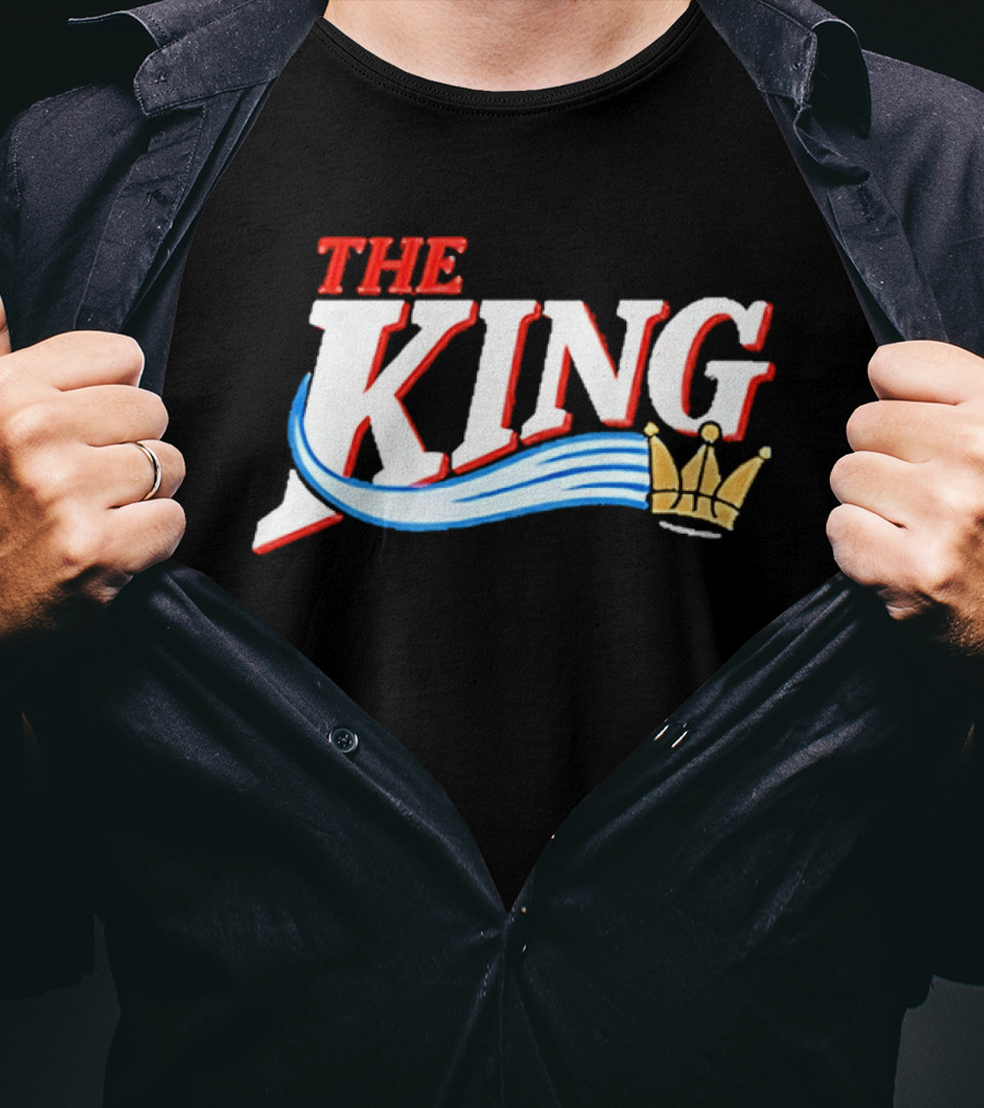 The King Throwback Lebron James Philadelphia 76ers T-Shirt