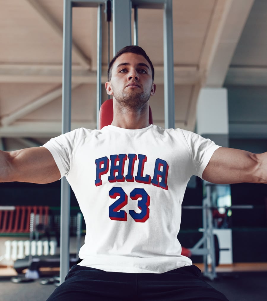 PHILA 23 LeBron James Philadelphia 76ers Youth Fast Break T-Shirt