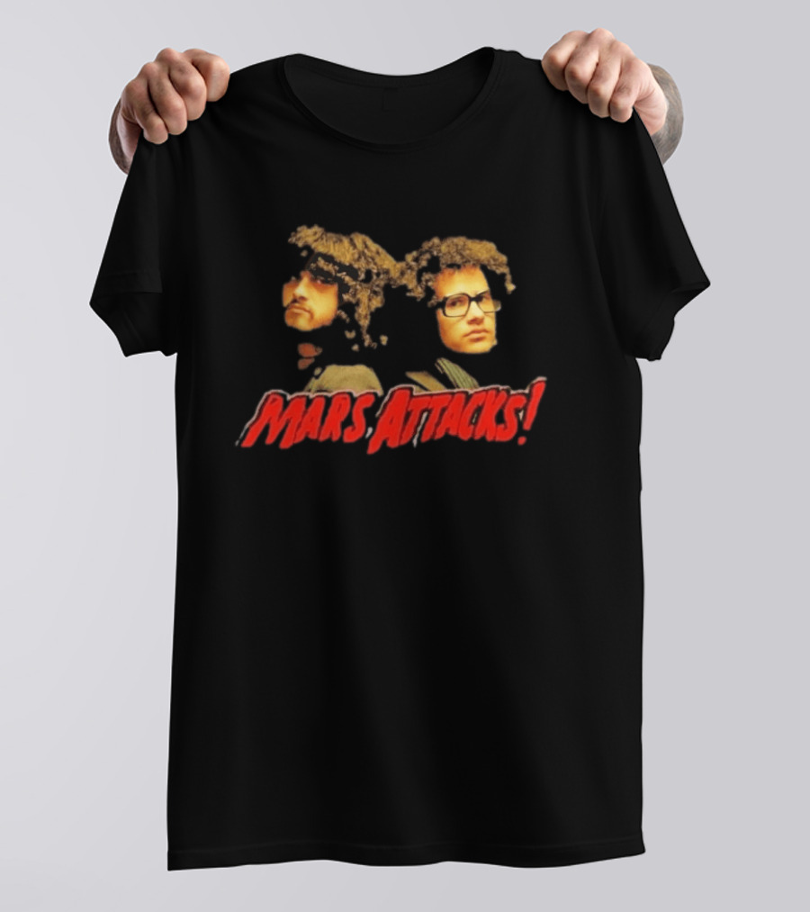 Omar Rodríguez López Cedric Bixler Zavala Mars Attacks Collaboration T-Shirt