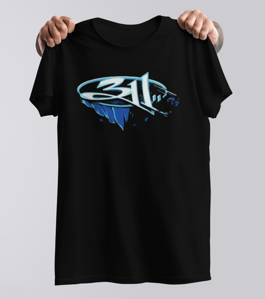 311 July 28 2026 Grand Rapids MI Blue Stylized Text Event T-Shirt