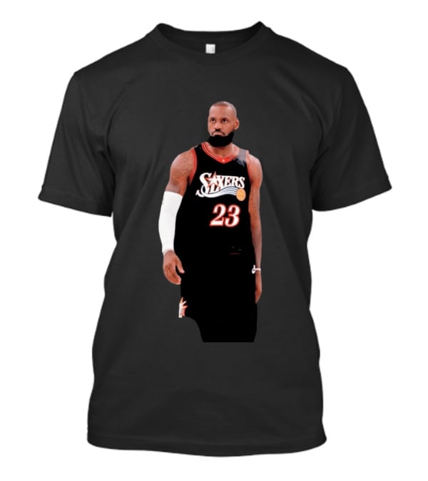 2026 LeBron James Philadelphia 76ers Number 23 Jersey T-Shirt