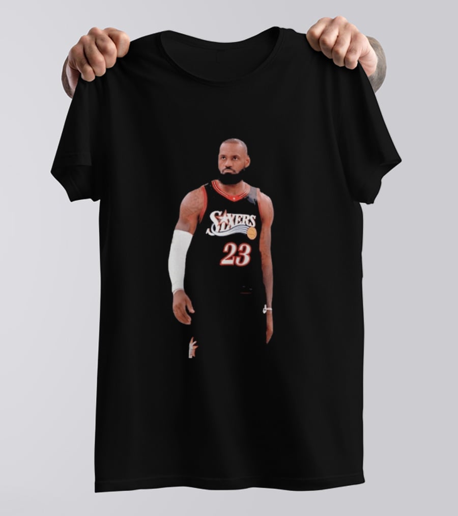 2026 LeBron James Philadelphia 76ers Number 23 Jersey T-Shirt