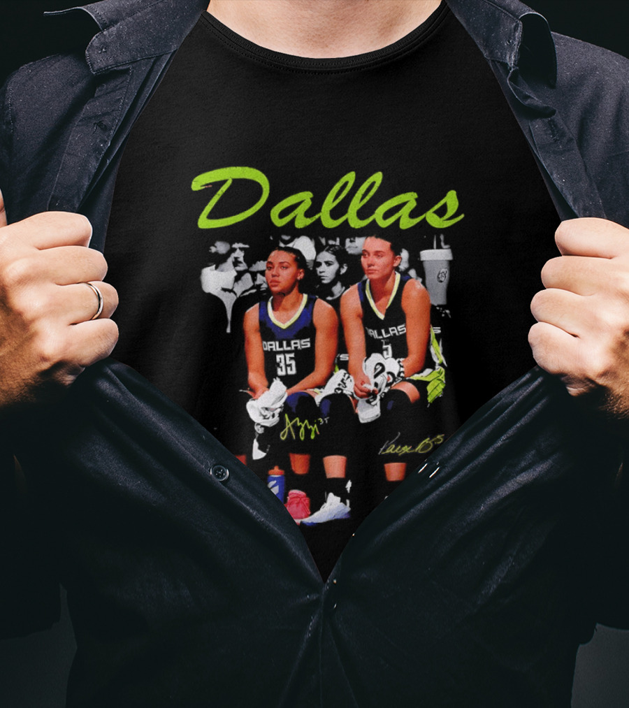 Dallas Azzi Fudd Paige Bueckers Signatures 2026 Game Day T-Shirt