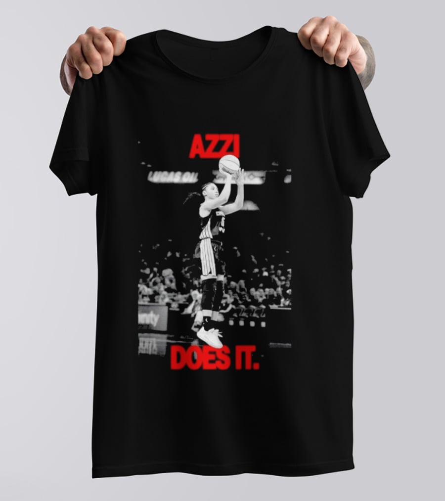 Azzi Fudd Azzi Does It WNBA Basketball Player Jump Shot T-Shirt