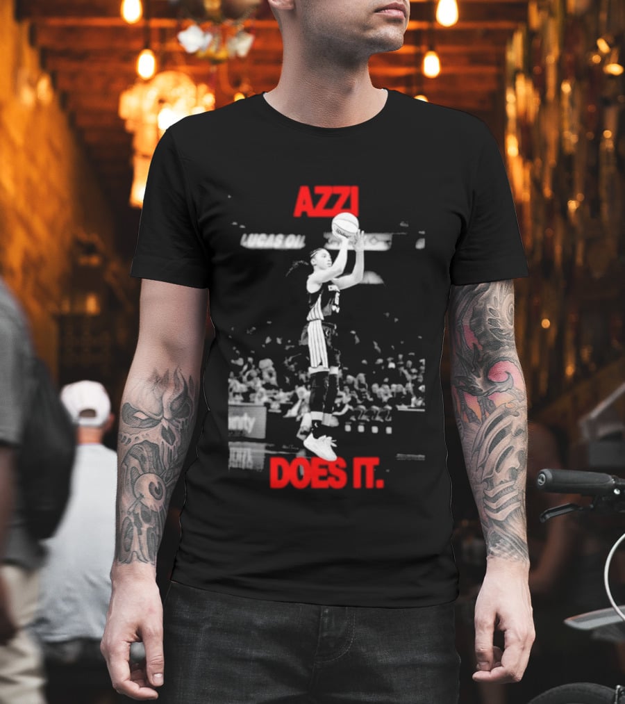 Azzi Fudd Azzi Does It WNBA Basketball Player Jump Shot T-Shirt