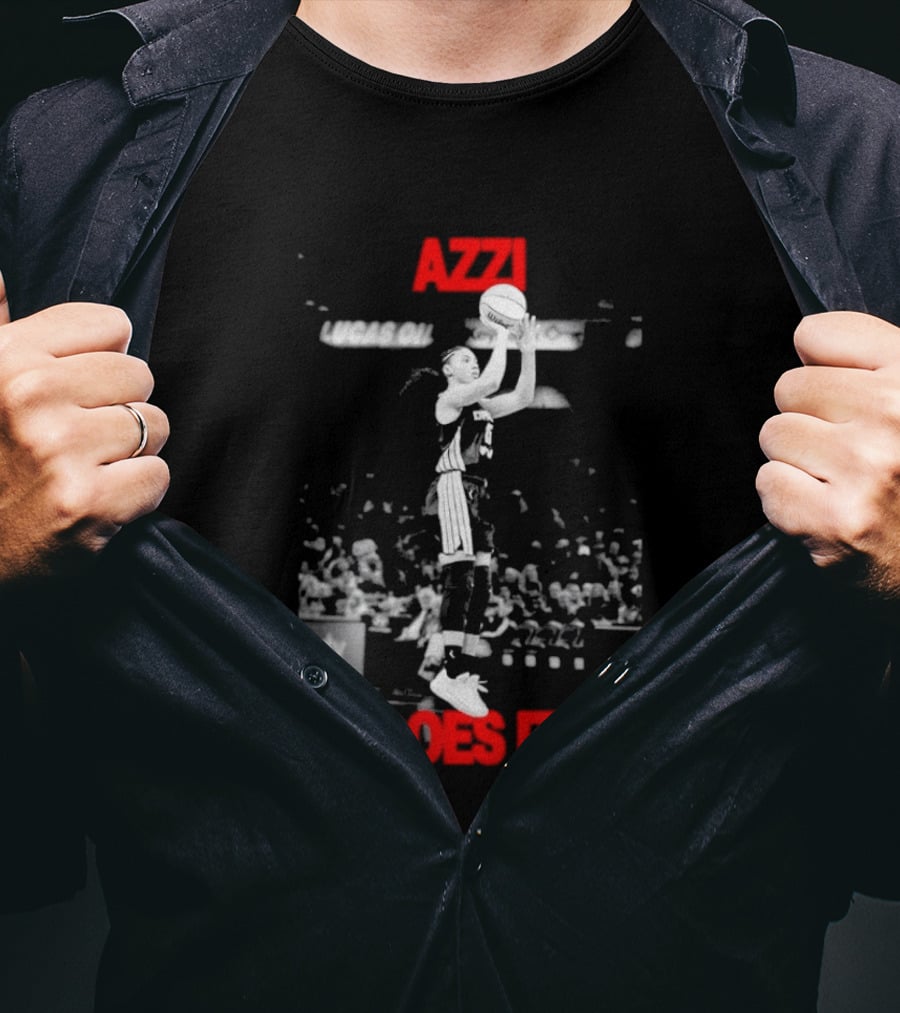 Azzi Fudd Azzi Does It WNBA Basketball Player Jump Shot T-Shirt