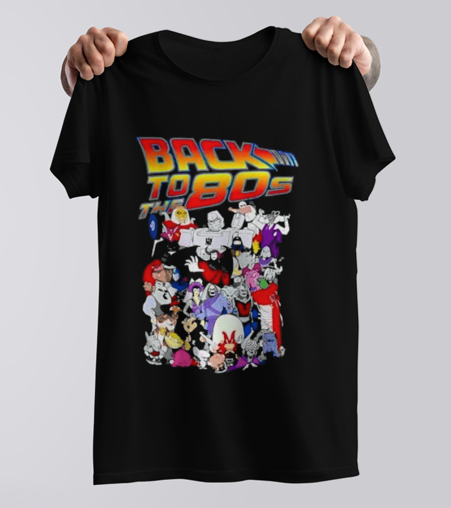 Back To The 80s Various Cartoon Villains Retro Nostalgia T-Shirt