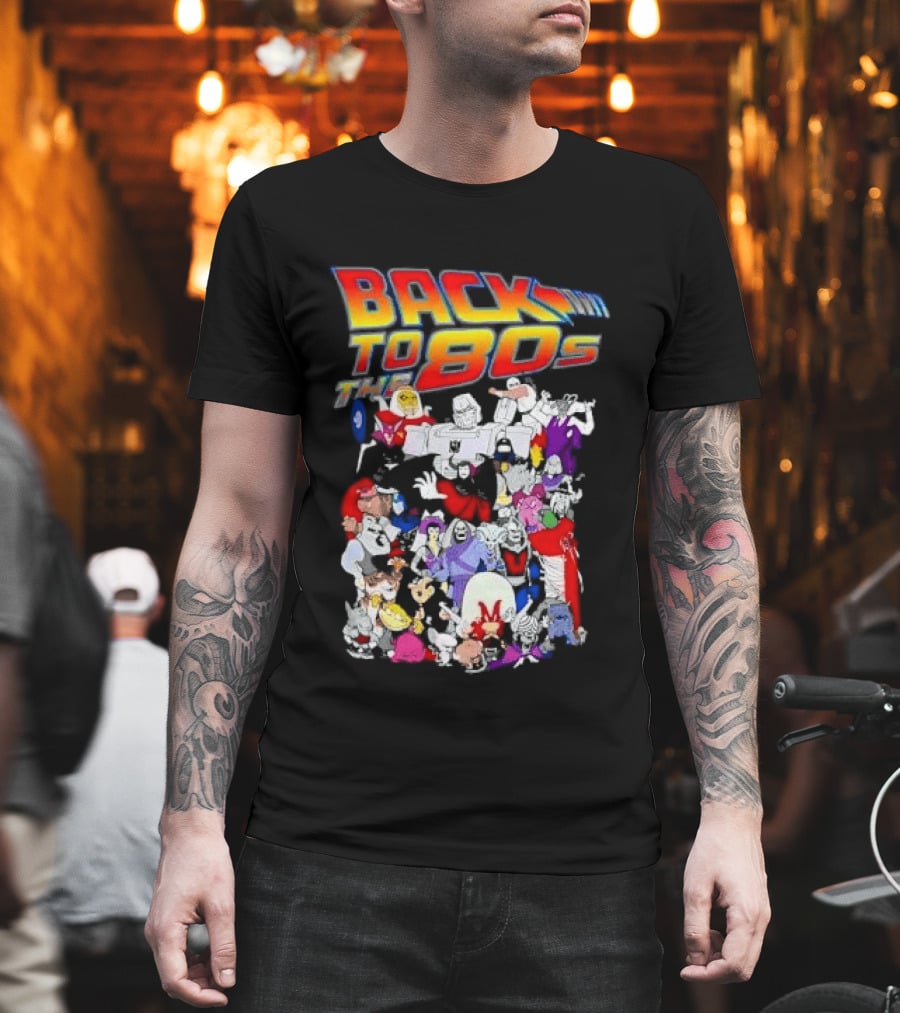 Back To The 80s Various Cartoon Villains Retro Nostalgia T-Shirt
