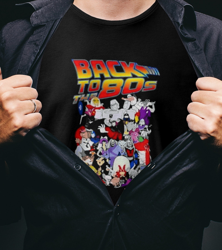 Back To The 80s Various Cartoon Villains Retro Nostalgia T-Shirt