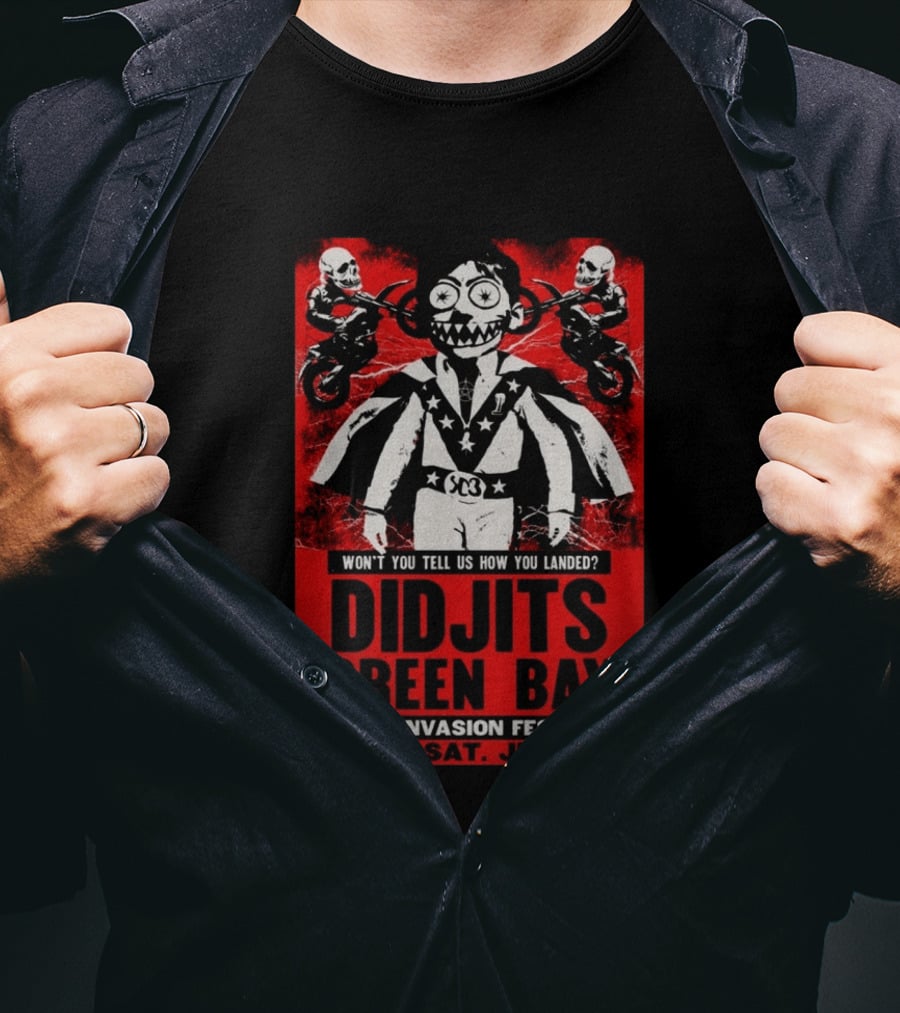 Didjits Green Bay GBUFO Invasion Festival Day 3 July 25 2026 T-Shirt
