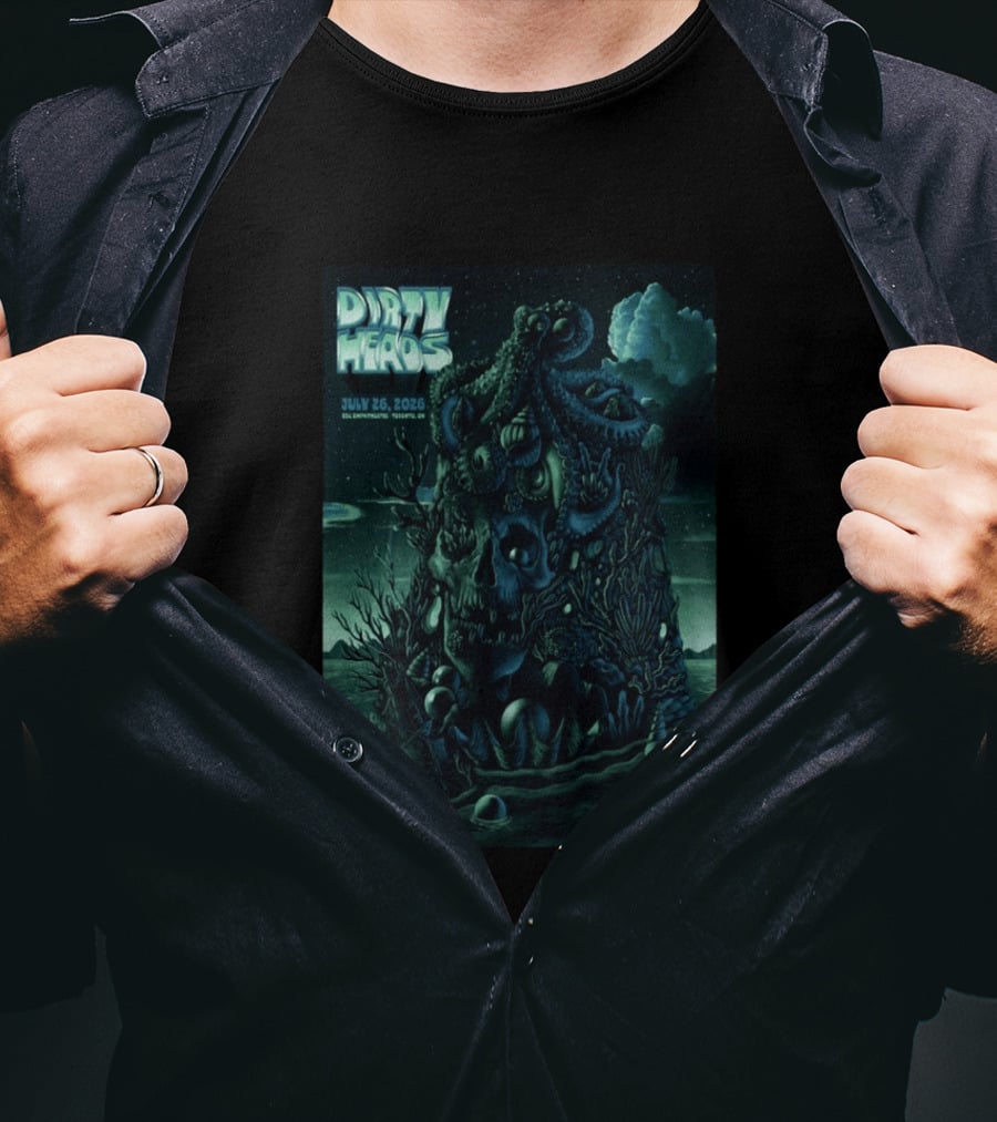 Dirty Heads Toronto Concert Skull Octopus July 26 2026 RBC Amphitheatre T-Shirt