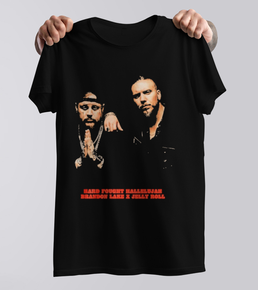 Brandon Lake X Jelly Roll Hard Fought Hallelujah T-Shirt