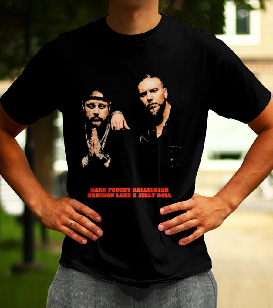 Brandon Lake X Jelly Roll Hard Fought Hallelujah T-Shirt
